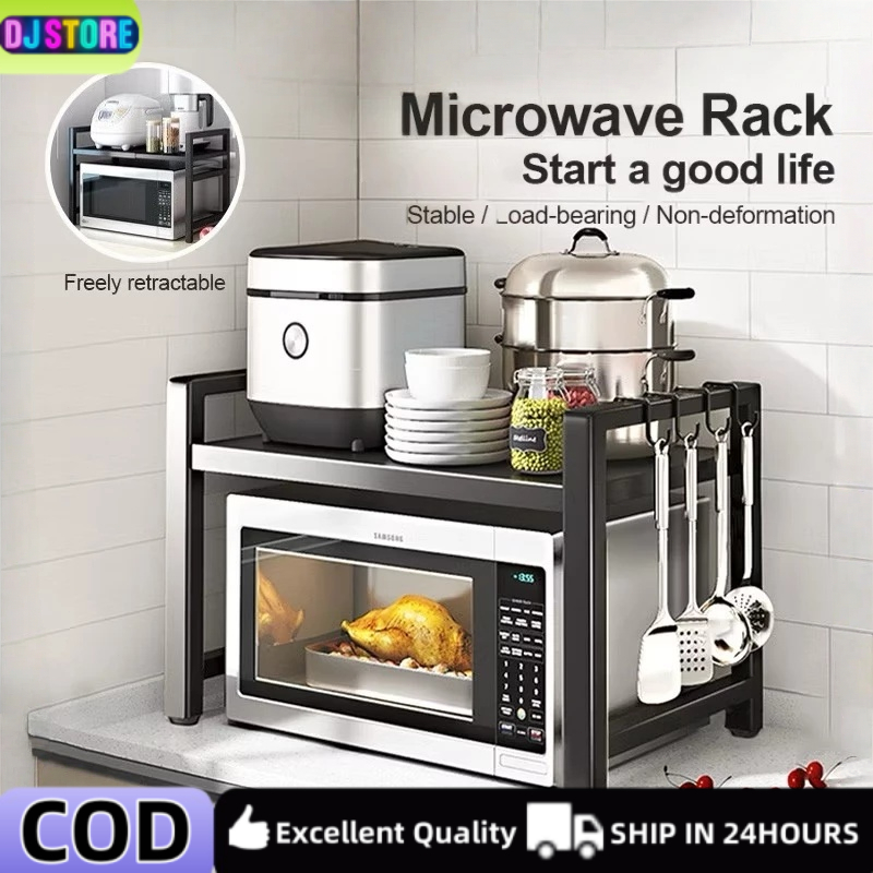 Adjustable Kitchen Shelf Organizer Space Saving Sturdy Steel Rack for ...