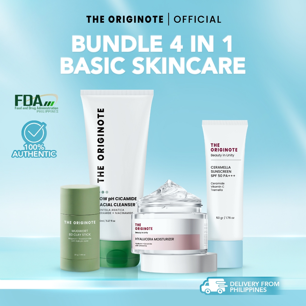 The Originote 4in1 Set – For Oily & Dry Skin (Facial Cleanser ...