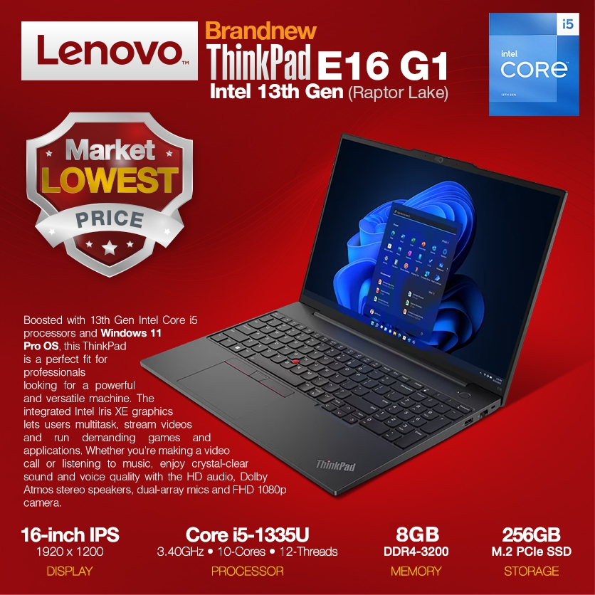 Lenovo Business Laptop ThinkPad E16 16