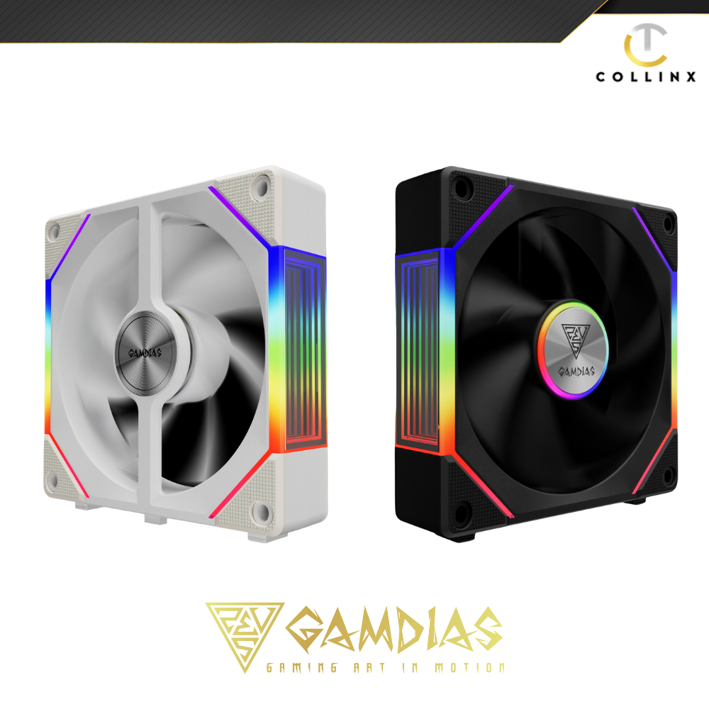 GAMDIAS AEOLUS P2-1201 Cooling Fan | ARGB PWM Fan | Cableless ...