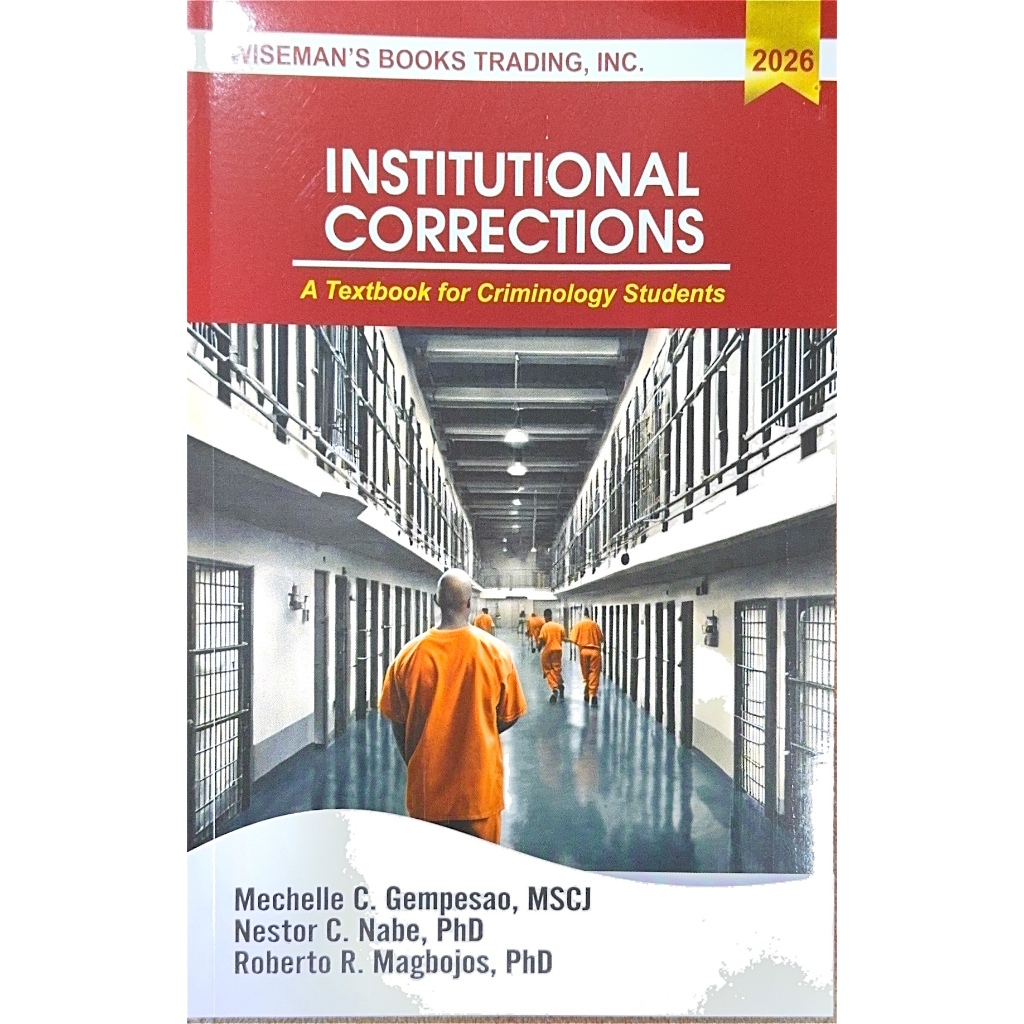 Institutional Corrections: A Textbook for Criminology Students | Shopee ...