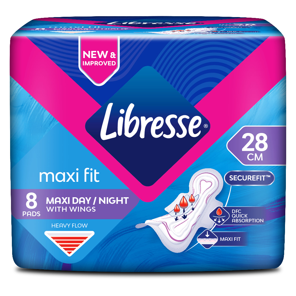 Libresse Maxi Fit w/ Wings 28cm (8 pads) | Shopee Philippines
