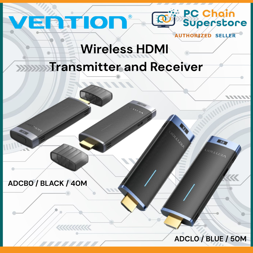 Vention Wireless HDMI Transmitter and Receiver - (ADCL0 - 50M) | Shopee ...