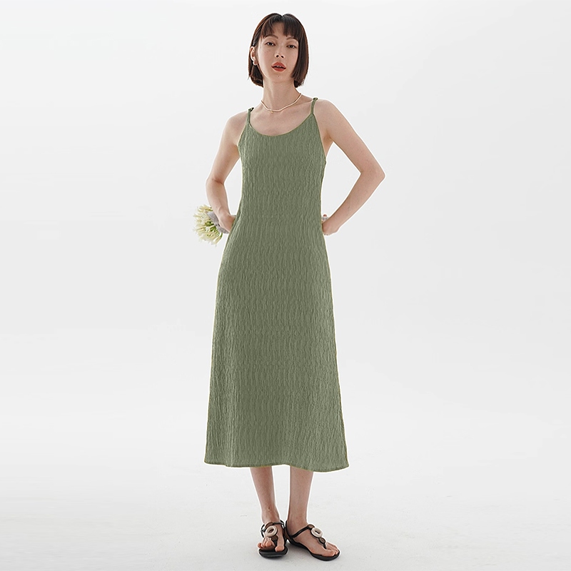 Slip dress sleeveless solid color summer beach maxi Korean style loose  casual dress for women | Shopee Philippines