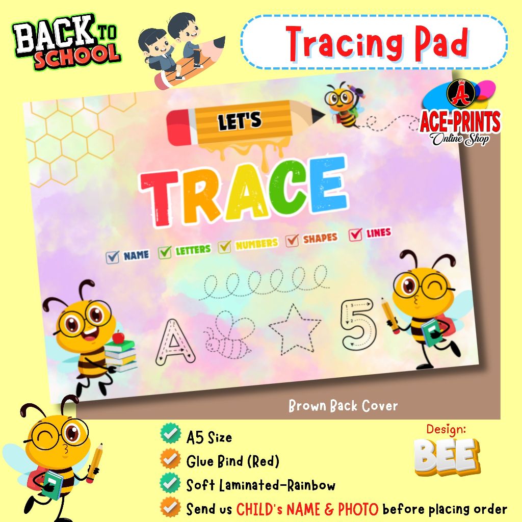 Personalized Tracing Pad Any Theme / Design | Shopee Philippines
