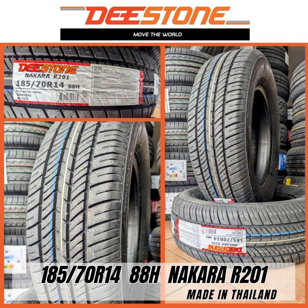 DEESTONE 185/70R14 & 185/65R14 NAKARA R201 TUBELESS TIRES MADE IN ...