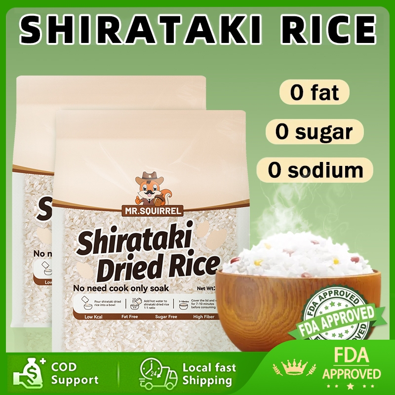Mr.Squirrel 5Kg Dry/Dried Shirataki Rice 1kg Konjac Rice Keto/Low Carb ...