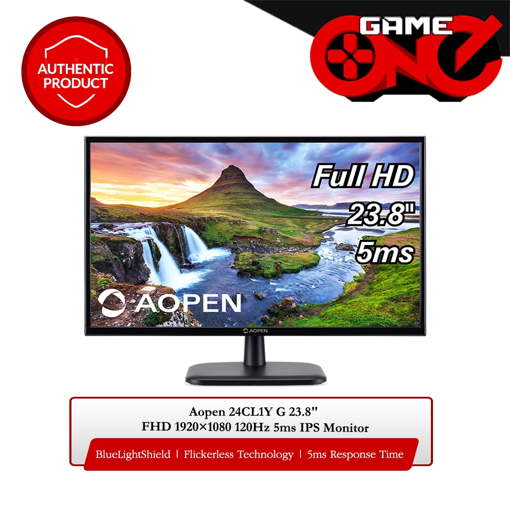 Aopen 24CL1Y G 23.8″ FHD 1920×1080 120Hz 5ms IPS Monitor | Shopee ...