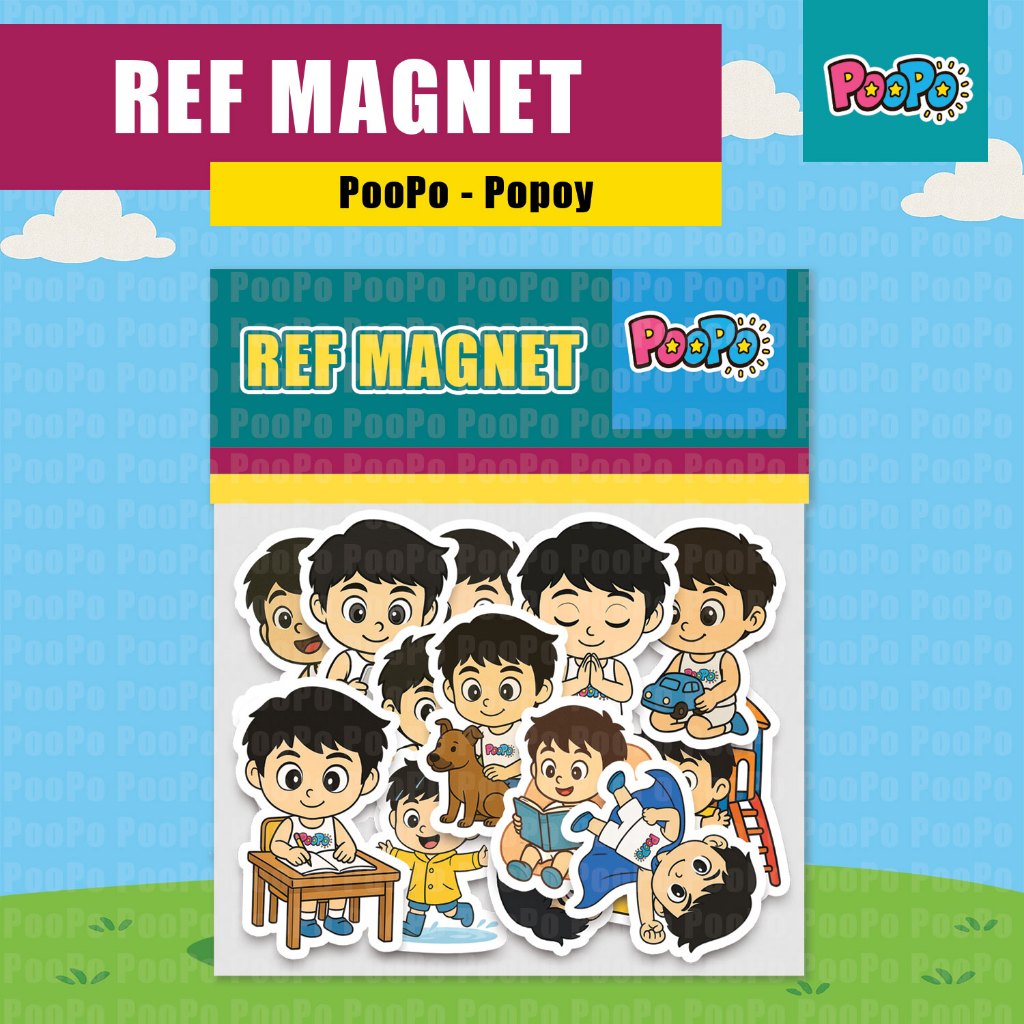Poopo Waterproof Ref Magnet Pack #proudlypinoy Popoy Set | Ref Magnet ...