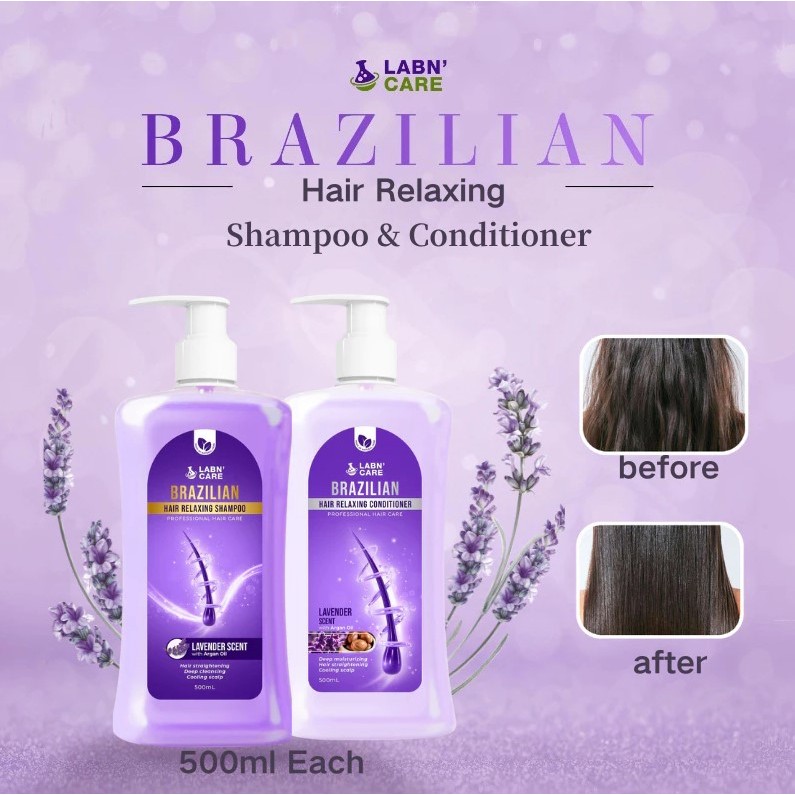 BUY 1 TAKE 1 LABN'CARE Brazilian Hair Relaxing Shampoo & Conditioner ...