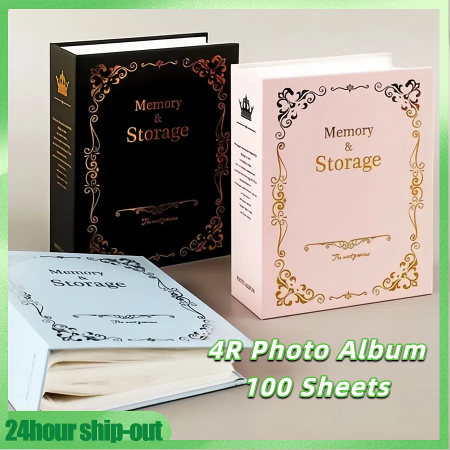 100 Sheets 4R Photo Size Memory Photo Album Scrapbook Frame Family ...