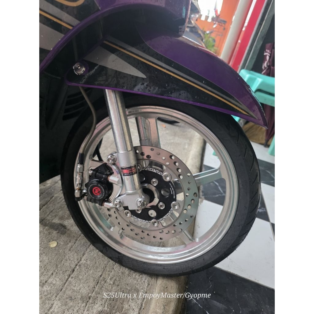 Row1 CBT carbon disc 190mm & 220mm for Giorno Raider Mio Wave Xrm Rs ...