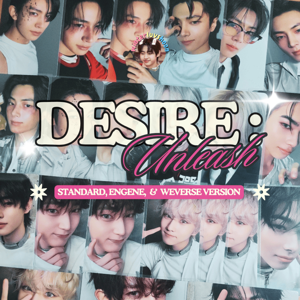 Enhypen Desire : Unleash Photocards (Standard, Engene, & Weverse ver ...