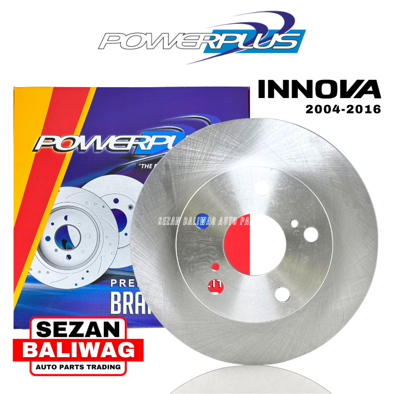 POWERPLUS FRONT BRAKE DISC ROTOR TOYOTA INNOVA 2004-2016 PRD-47365CT ...