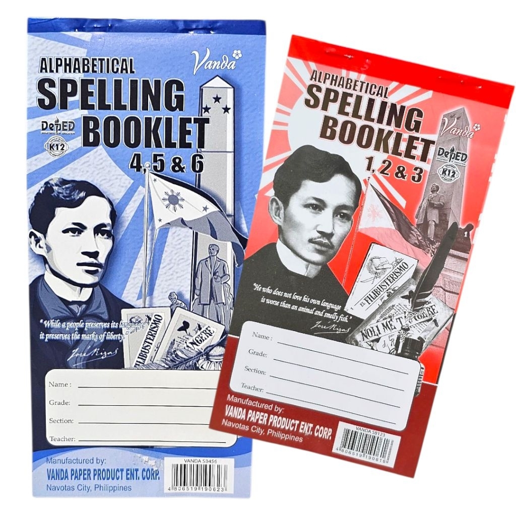 Vanda Alphabetical Spelling Booklet K12 Set of 2 Books | Shopee Philippines