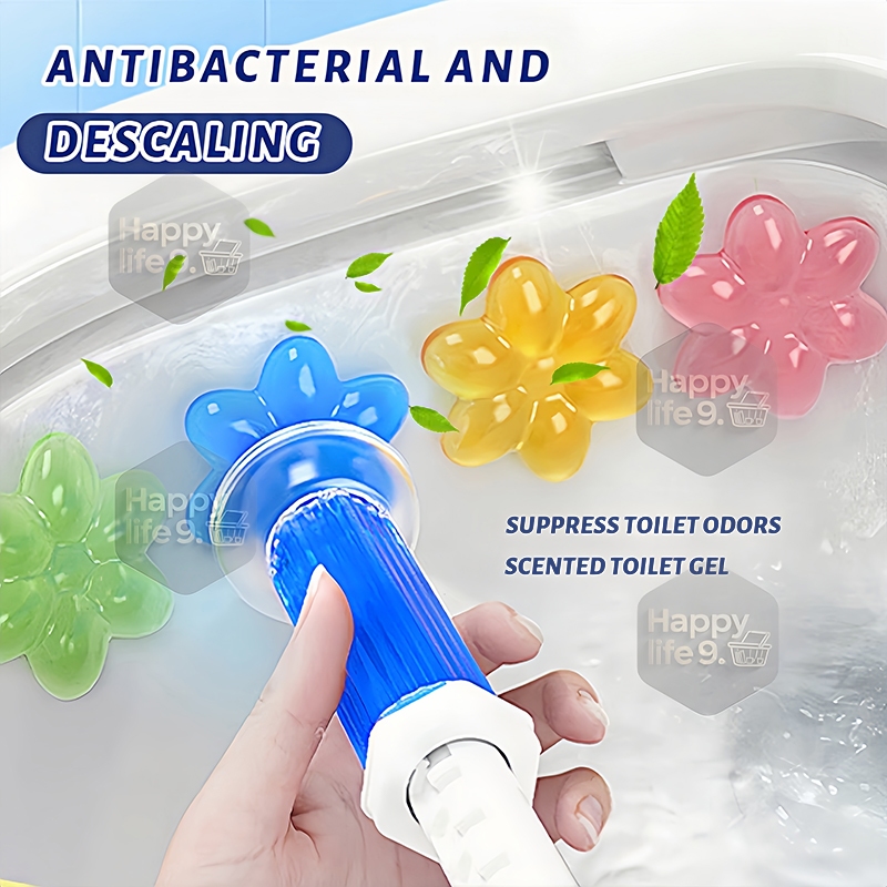 Gel Toilet Bowl Cleaner Flower Stamp Toilet Deodorizing Gel Stamp ...