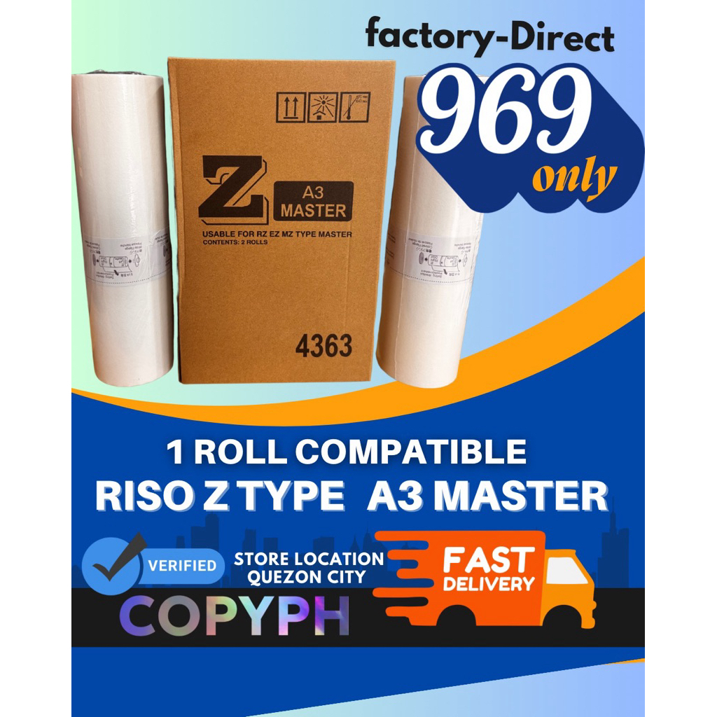 Riso S8188E/S4250E/S6977E/S7611 Pack de 2 rouleaux