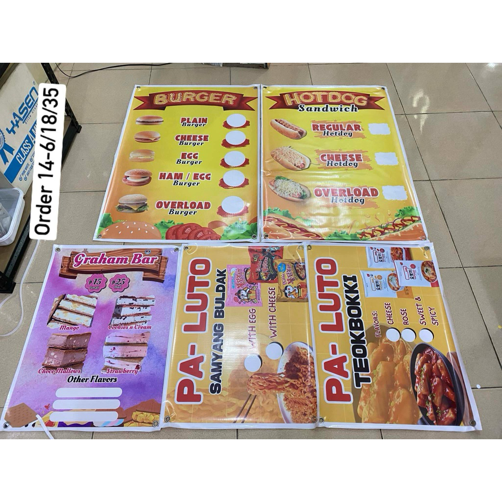 PRINTFAIRY READY MADE TARPAULIN AND LAMINATE SIGNAGE FOR KOREAN FOOD ...