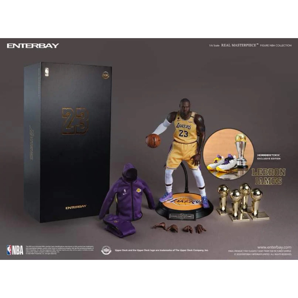 ENTERBAY LeBron James Real Masterpiece NBA Collection Los Angeles ...