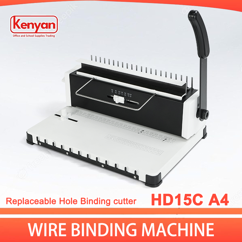 Officom Heavy-Duty Binding Machine HD15C A4 Dual Function for Wire-O ...