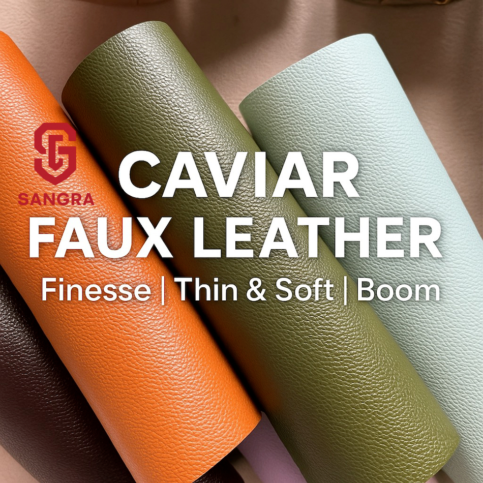 SANGRA CAVIAR EMBOSSED Faux Leather | Finesse | Thin&Soft&Stylish ...