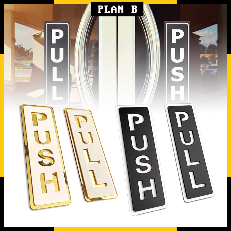High Quality Vertical 3d Acrylic Letter Effect Push Pull Door Sign ...