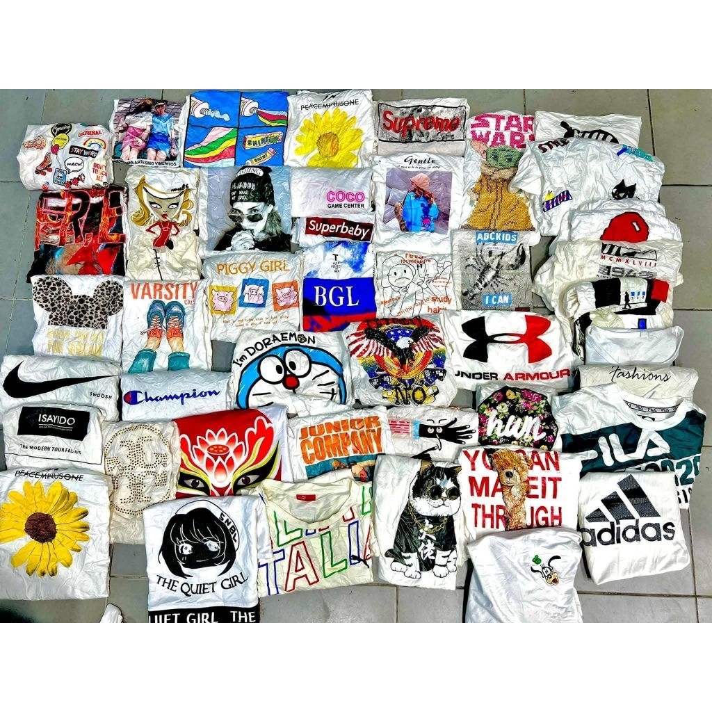 X A17 White Tees (T-shirts mix Men & Women) Class A 40kls Factory ...
