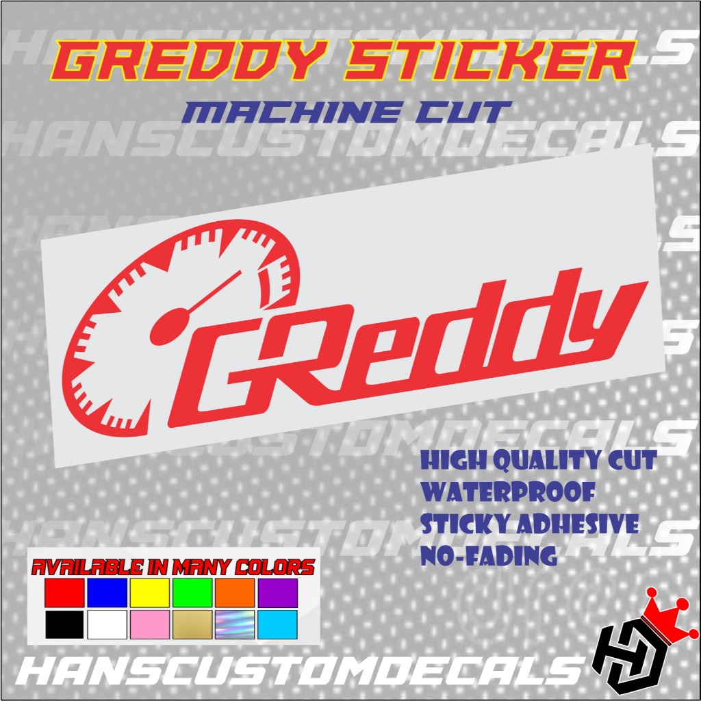 Greddy Sticker Machine Cut out waterproof | Shopee Philippines