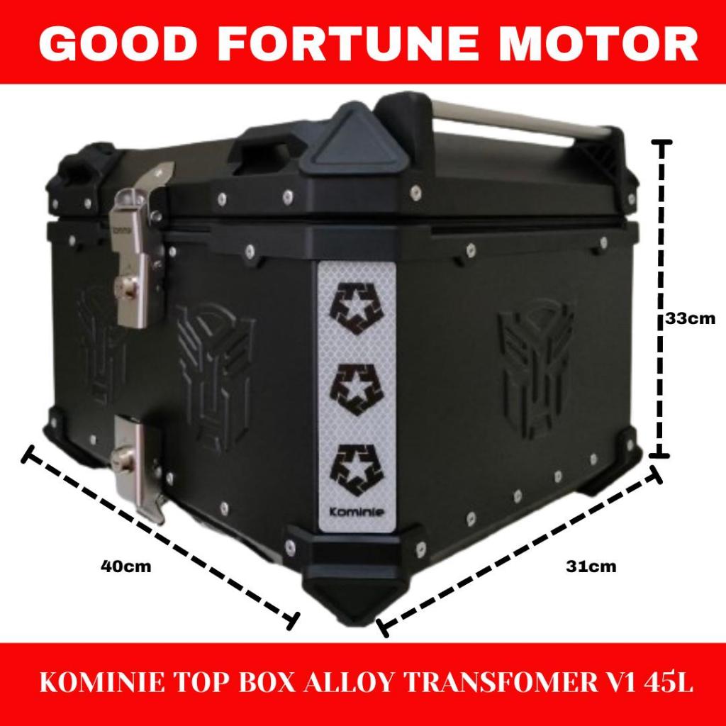KOMINIE ALLOY TOP BOX TRANSFORMER 45L V1 WITH METAL BASE PLATE | Shopee ...
