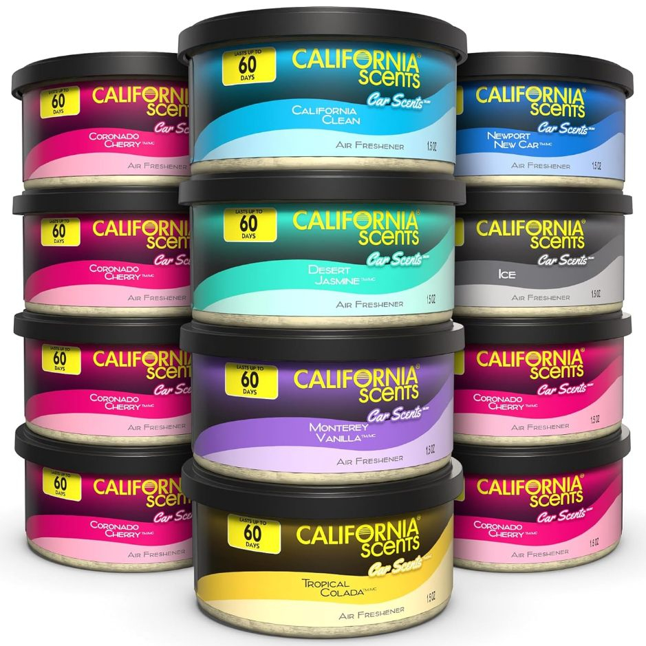 California Scents Air Freshener Can – Long-lasting Spill Proof Car ...