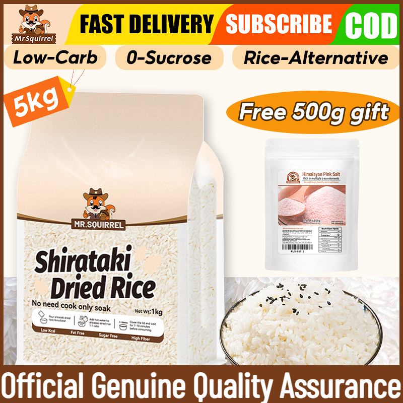 【Buy 2 Take 3】Mr.squirrel Low sugar Shirataki Rice Organic Konjac Dry ...