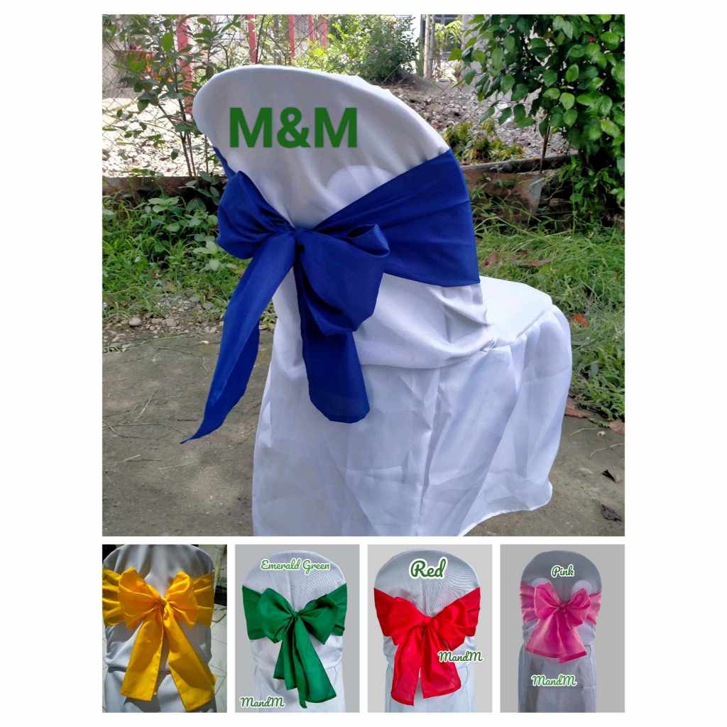 Monoblock plain color chair ribbon/Chair Ribbon/Catering Event Ribbon ...