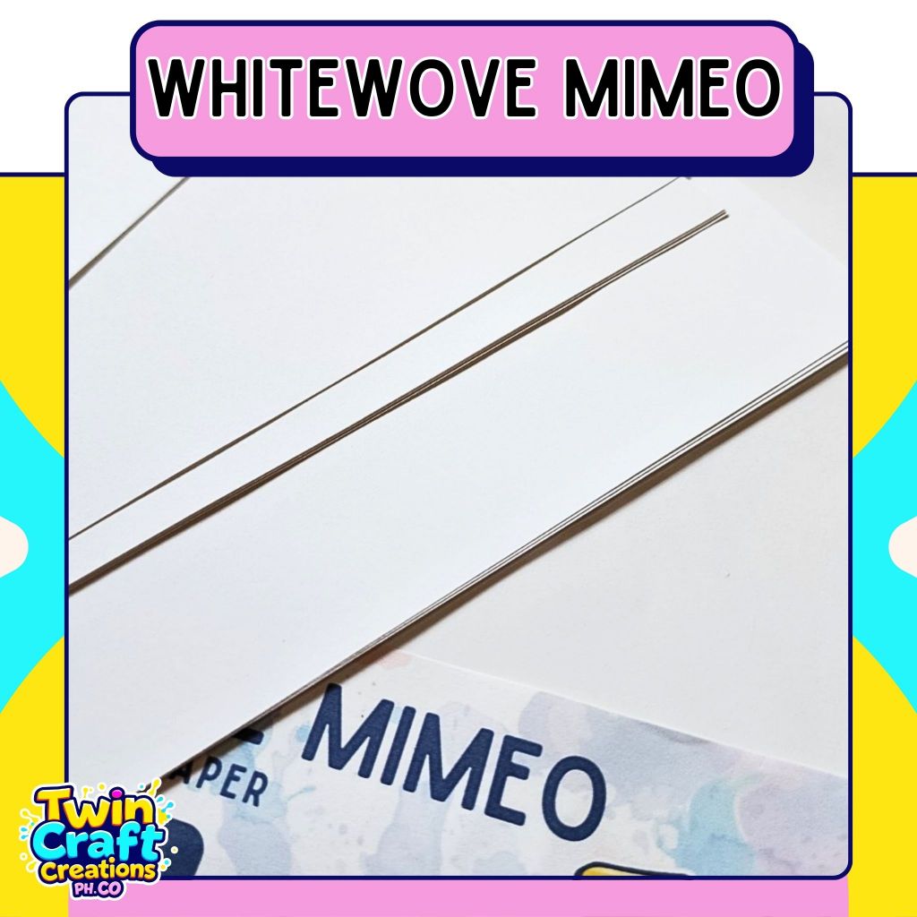 Mimeo Whitewove Paper_50 Sheets_Inkjet Compatible | Shopee Philippines