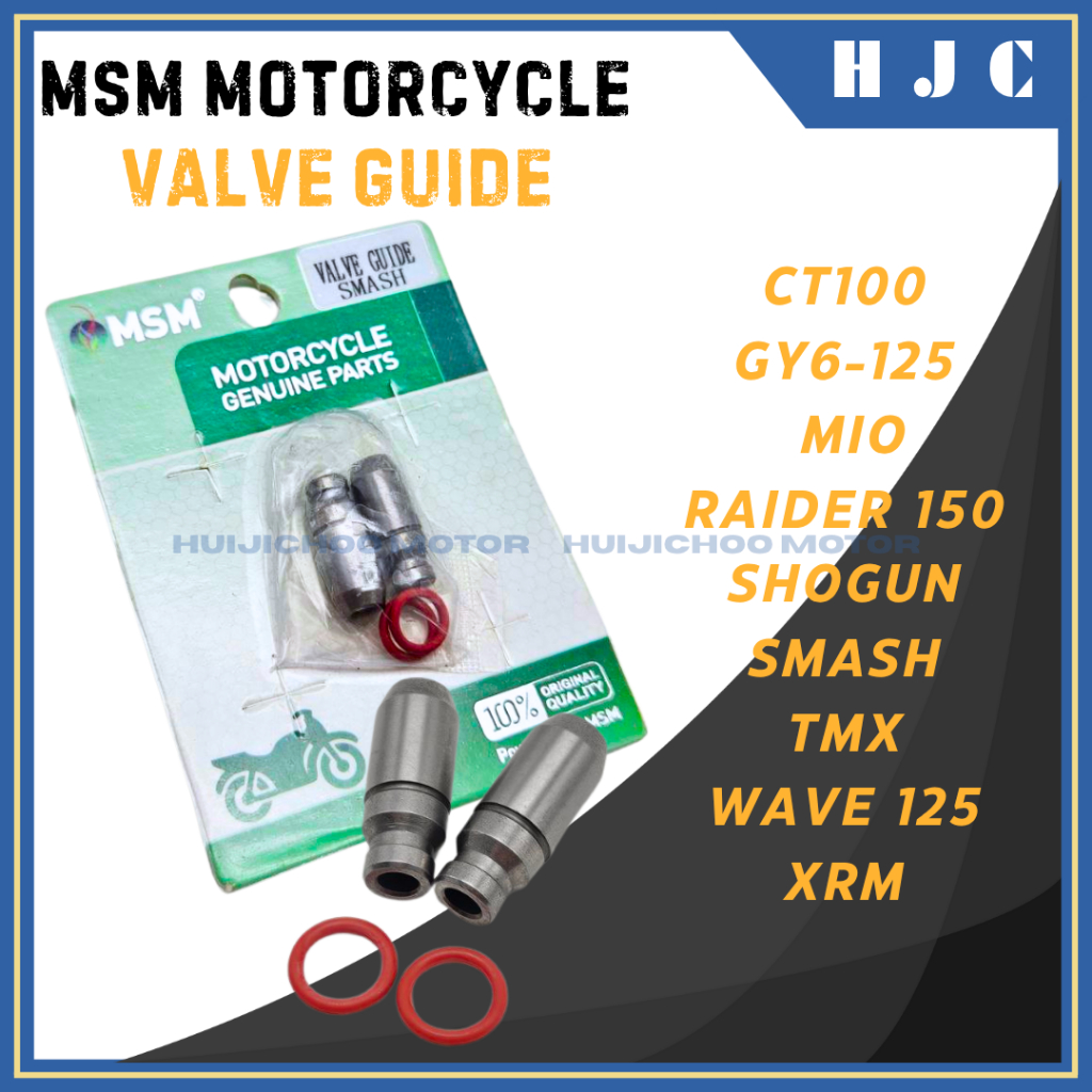 MSM motorcycle valve guide ct100,gy6,mio,raider,shogun, smash,tmx,wave ...