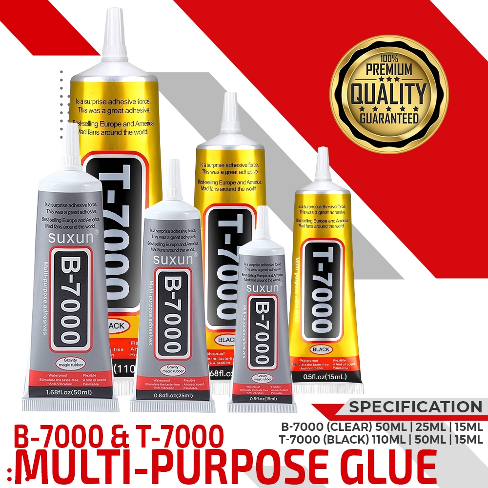 B7000 & T7000 Multi-purpose Glue 15ml | 25ml | 50ml | 110ml (Black and ...