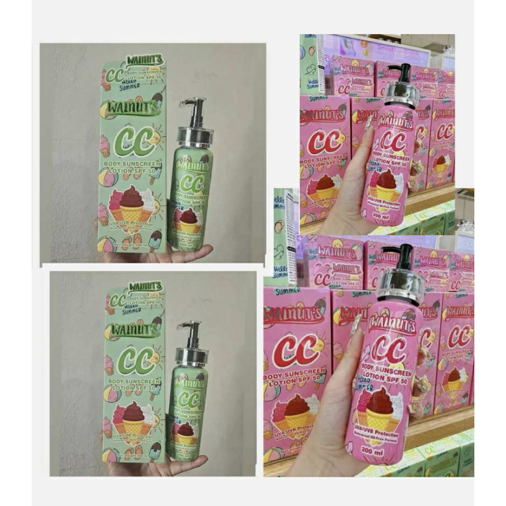 WALNUTS BODY SUNSCREEN LOTION INSTANT WHITENING UAV/UVB WATER PROOF OIL ...
