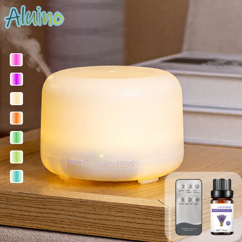 500ML Air Humidifier 7 LED Color Aromatherapy machine Essential Oil ...