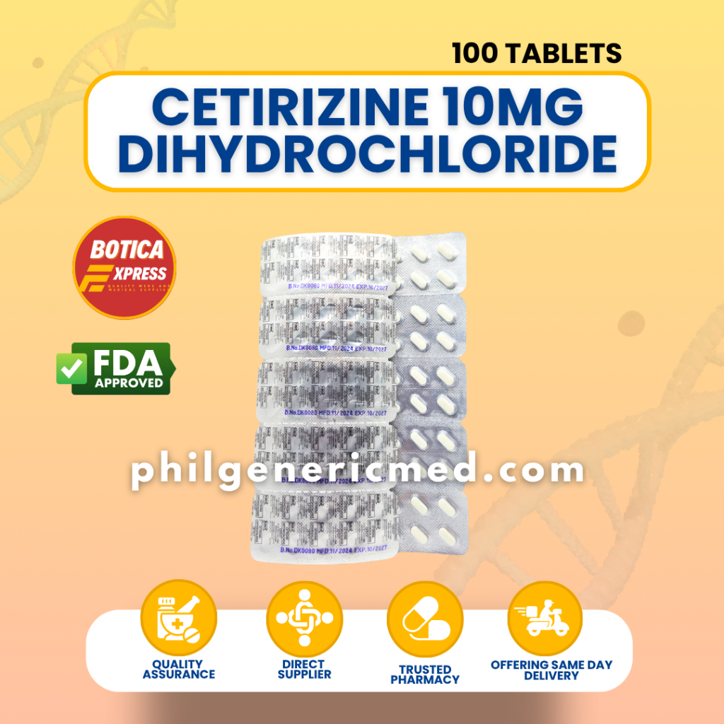 Cetirizine dihydrochloride CETICIT 10mg Antihistamines (100 Tablets ...