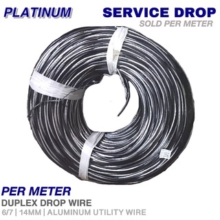 Per Meter | Service Drop AAC | #6 (6/7) 14mm Duplex Heavy Duty Aluminum ...