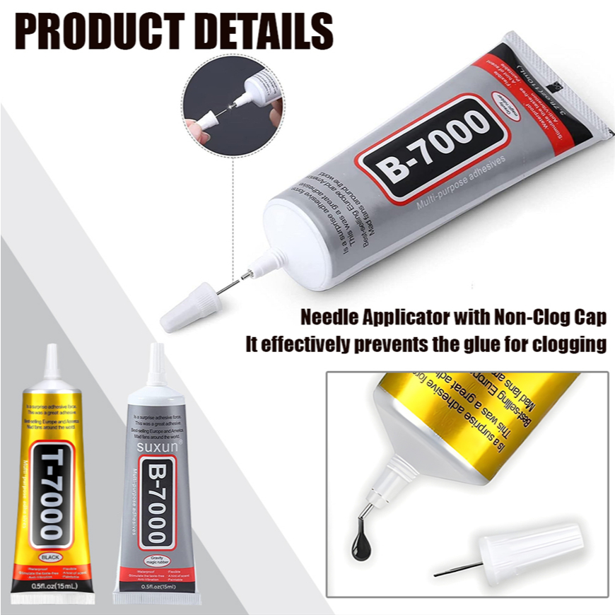 Strong adhesive Multi-purpose Glue B7000 | T7000 (Black | Clear ...