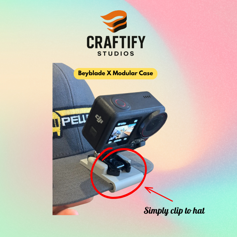 GoPro DJI Action Hat Mount for POV 3D Printed | Shopee Philippines