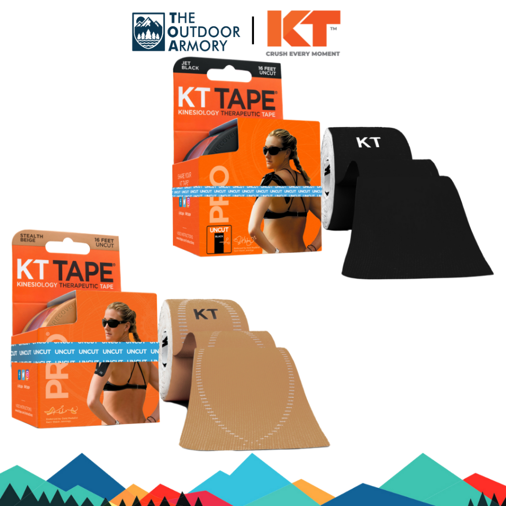 KT Tape Pro 20 Strisce Pretagliate Stealth Beige – Nastro Sportivo (4 Pacchetti)