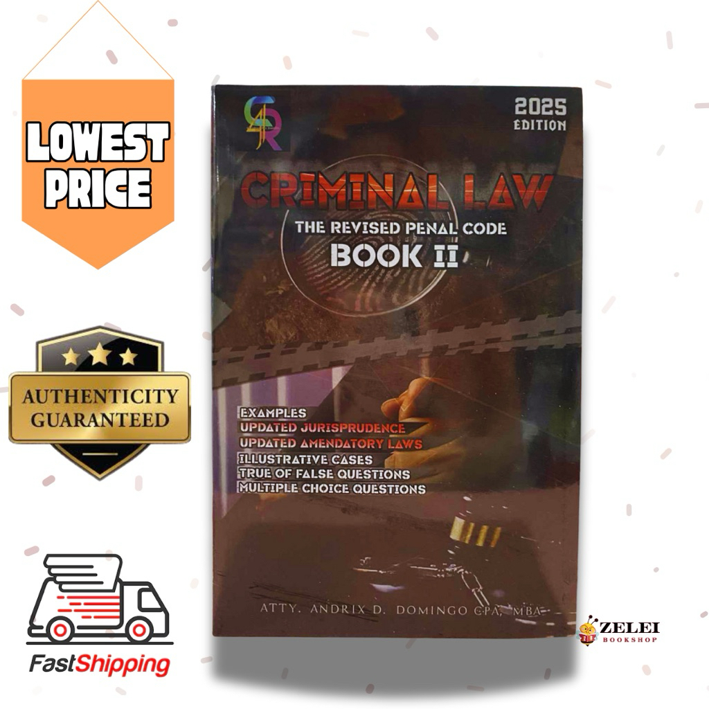 Criminal Law The Revised Penal Code Book 2 By Atty Andrix Domingo 2025