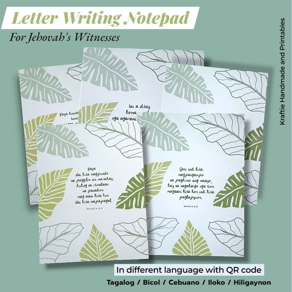 NOTEPAD for Letter Writing / JW Notepad / multi lingual notepad ...