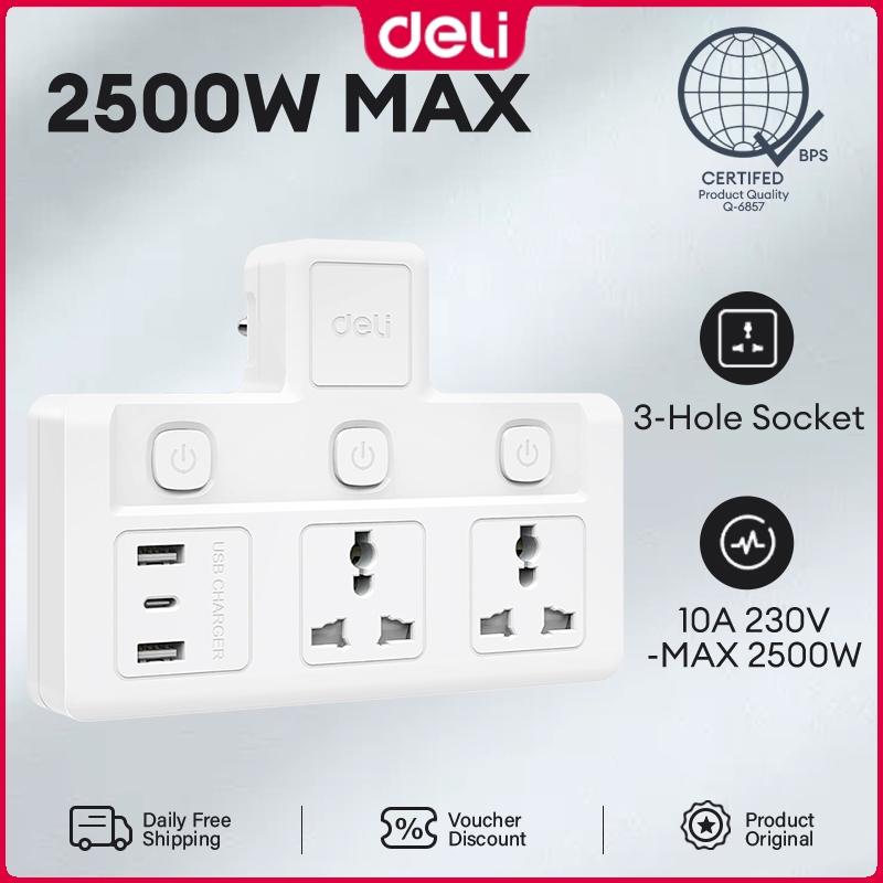 Deli E7 Socket Converter Million Hole Font Converter 2/3 Group 2A1C ...