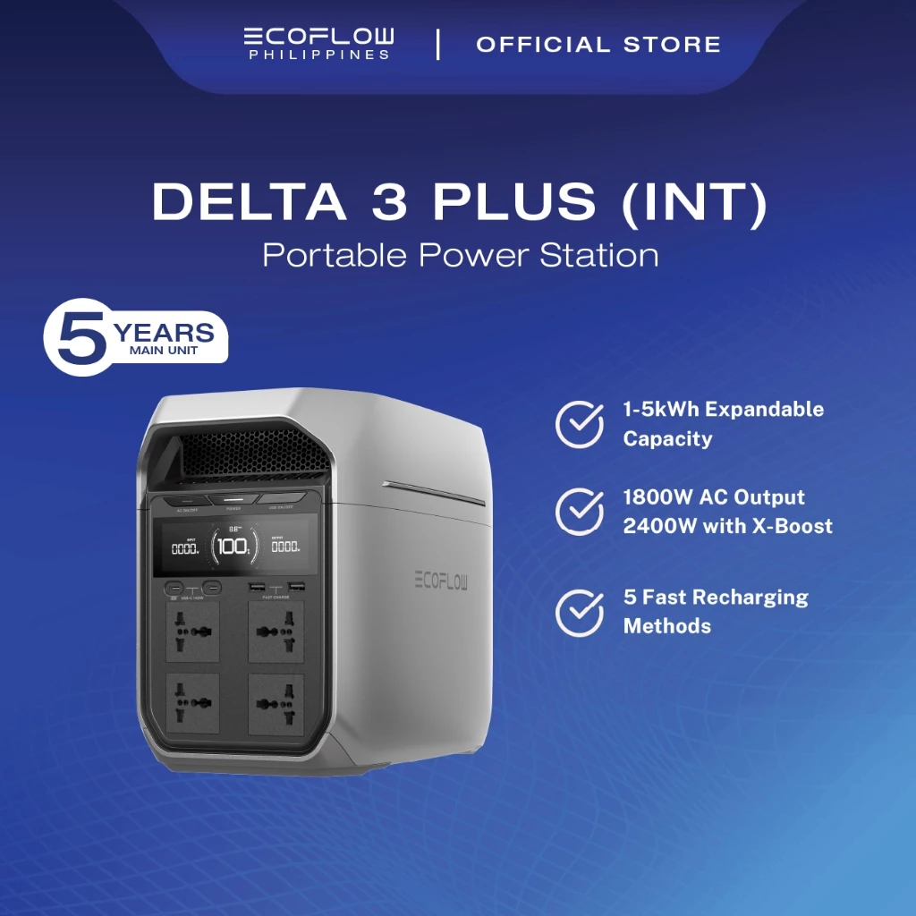EcoFlow DELTA 3 Plus Portable Power Station 1800W Philippines