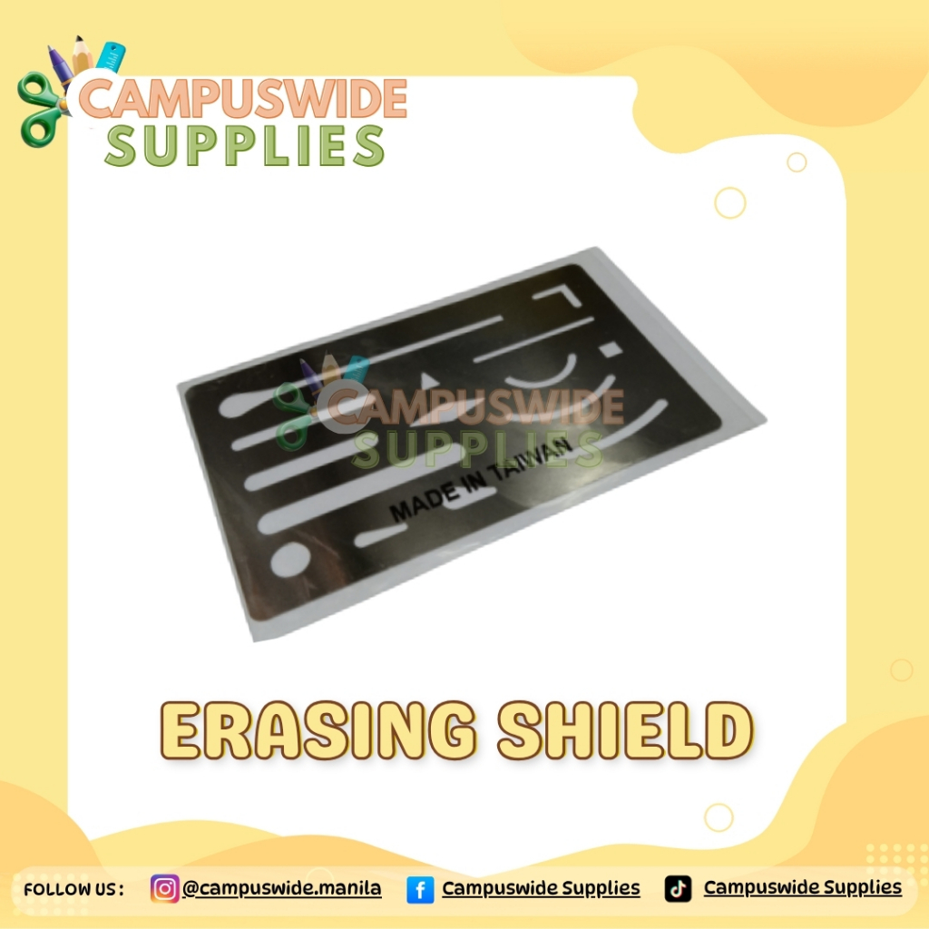 CW - Stainless Steel Flexible Erasing Shield | Shopee Philippines