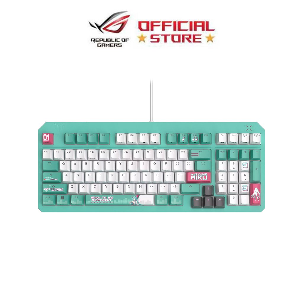 Asus TUF Gaming K3 Gen II RA09 Hatsune Miku Edition Aura Sync