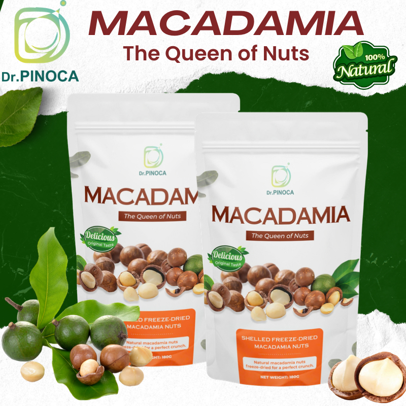 (Free Open Key) Dr Pinoca Macadamia Nuts Roasted Ready For Eat Organic ...
