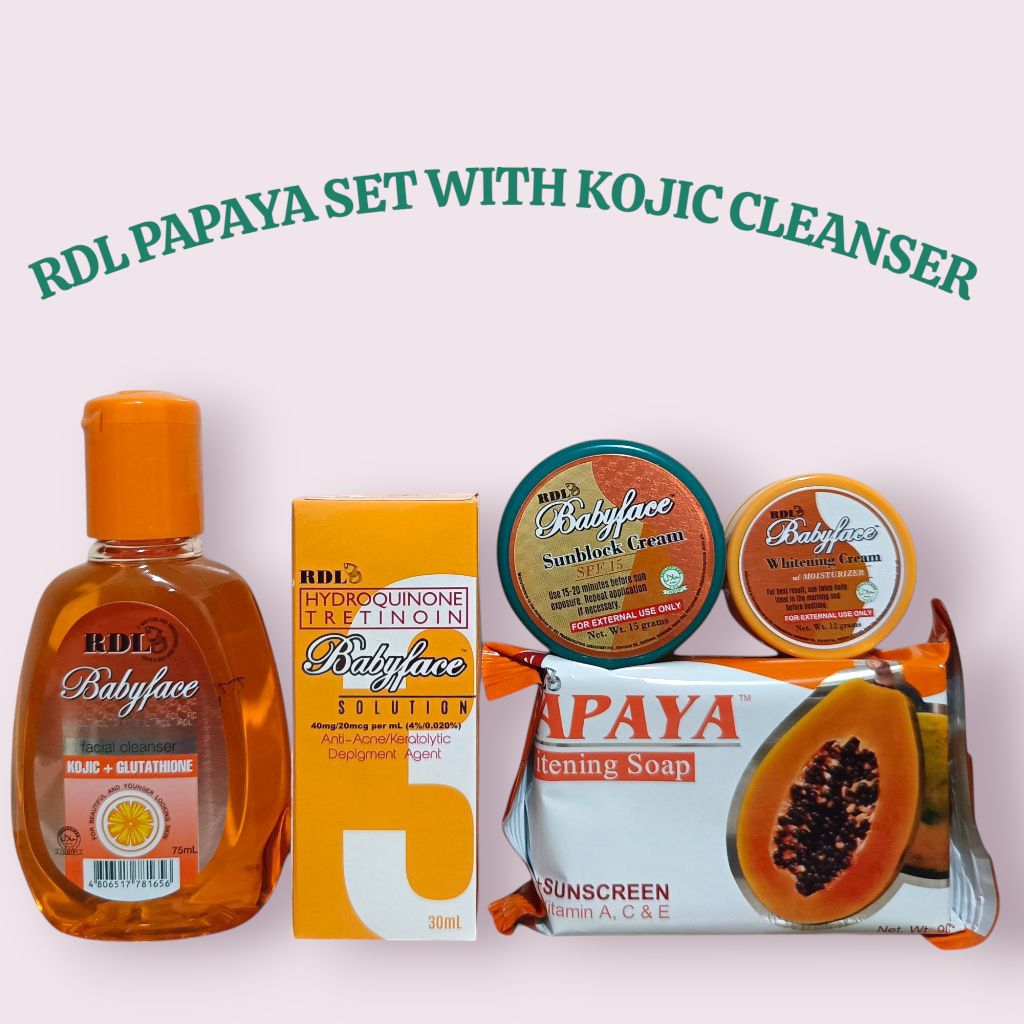 RDL PAPAYA SET WITH KOJIC+GLUTA CLEANSER Budget Pack | Shopee Philippines